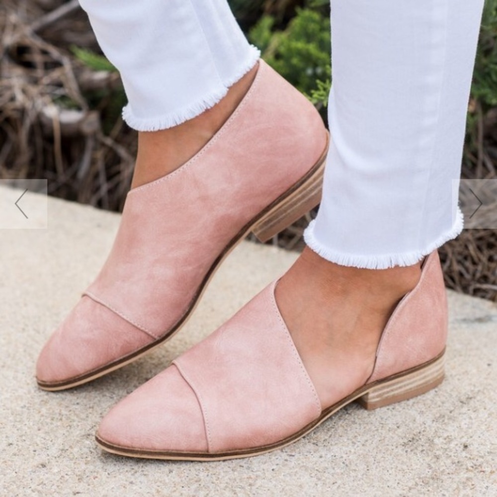 Mint Julep Boutique 8.5 Blush Flats NWOB